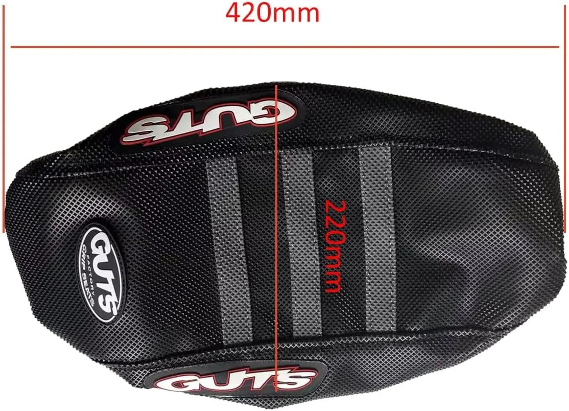 Motorcycle Pro Ribbed Rubber Gripper Soft Seat Cover for Surron Sur-Ron Lightbee Light Bee X S Off-Road Electric Vehicle E-Bike (Black) - Blue image number 2