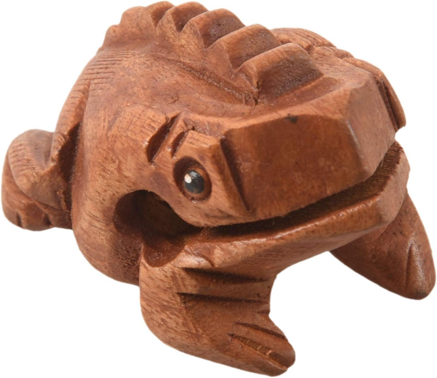 Carved Croaking Wood Percussion Musical Sound Wood Frog Tone Block Toy image number 4