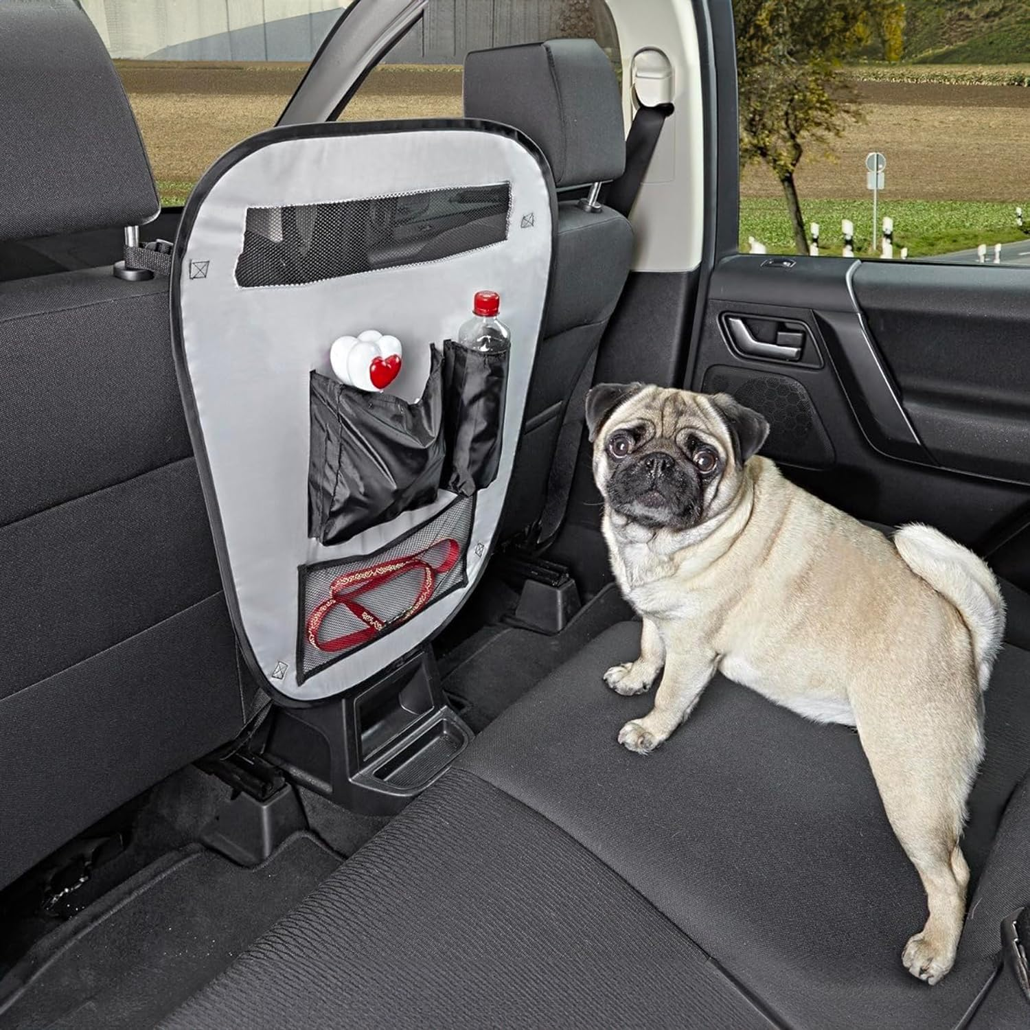 Avilia Pet Dog Pet Dog Divider Net 3 Pockets Polyester 60X70Cm Safe and Comfortable image number 3