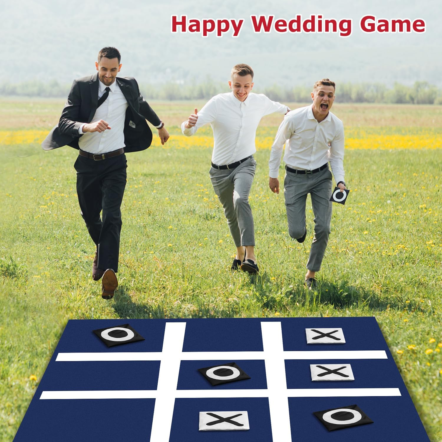 PJDRLLC Outdoor Toss Game for Kids & Family: Giant Bean Bag Toss - Large outside Lawn Games for Yard & Camping (3Ft) image number 5