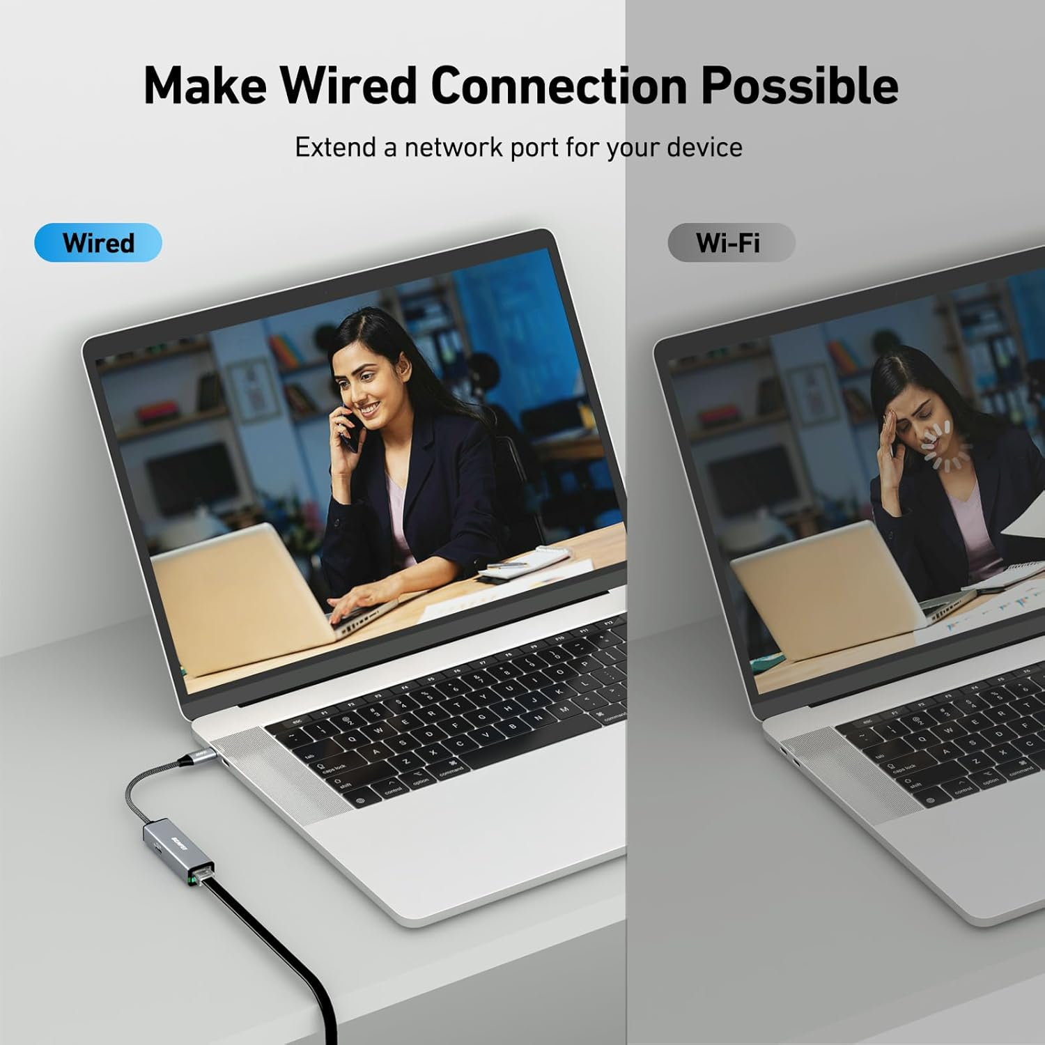 BENFEI USB-C to Ethernet Gigabit Adapter with 100W Power Delivery, Thunderbolt 3/4 to RJ45 Ethernet LAN Network Adapter Compatible with Iphone 15 Pro/Max, Macbook Pro/Air 2023, Imac