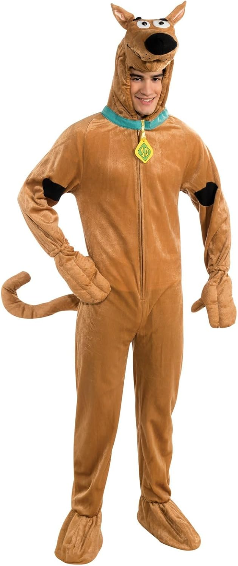 Scooby Doo Deluxe Costume for Adults - Scooby Doo - Standard image number 1