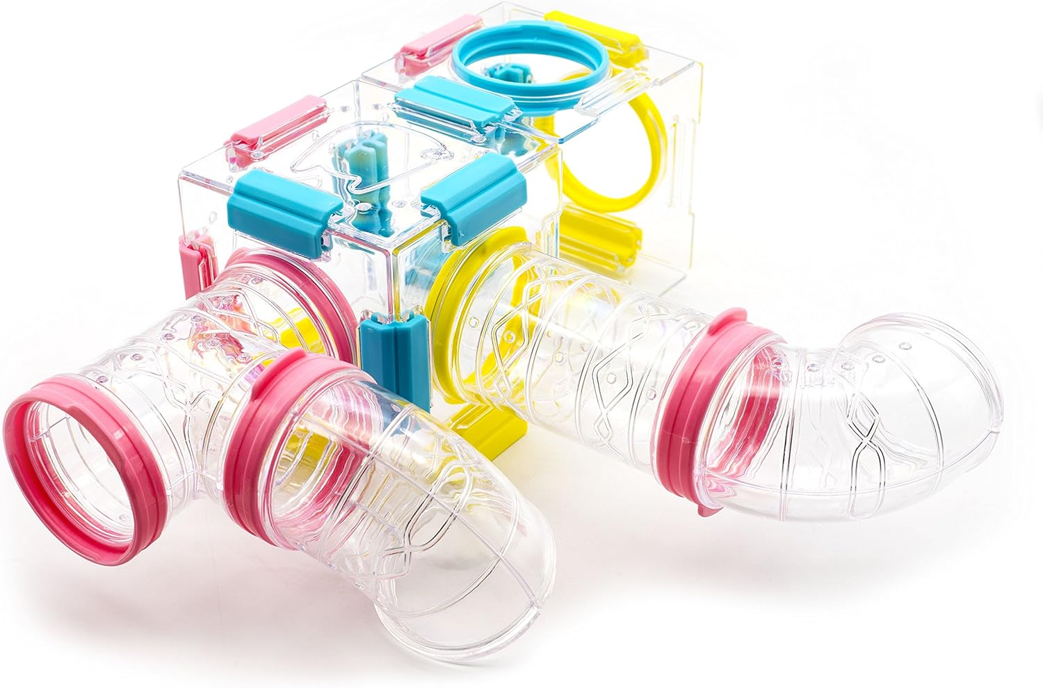 GNB PET 94 Pieces DIY Hamster Tunnel and Playground Module, Tube House Platform Exercise for Mouse Hamsters and Other Small Animals image number 1