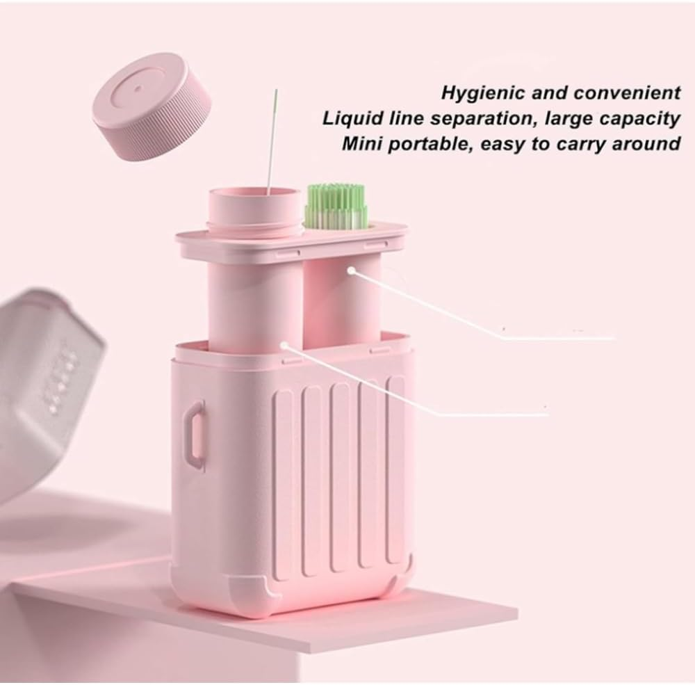 Ear Piercing Cleaning Kit, Ear Piercing Hole Cleaner Floss Kit with 240Pcs, Disposable Aftercare Cleaners, Earrings Hole Cleaner Floss, Ppiercing Aftercare Kits, Quick and Easy Use (Mint)