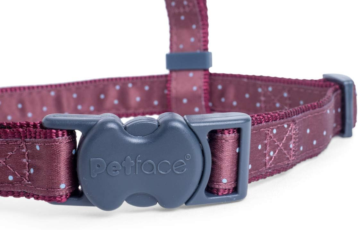 Petface Petface Ditsy Spot Dog Harness, Ox Blood, Large, L image number 3