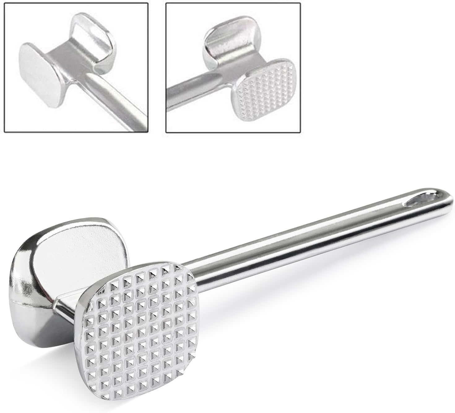 Meat Hammer, Meat Tenderizer, Dual-Sided Nails Meat Mallet for Steak, Chicken, Fish, Meat Pounder, Meat Tenderizer Tool, Meat Pounder, Meat Tenderizer Hammer image number 1