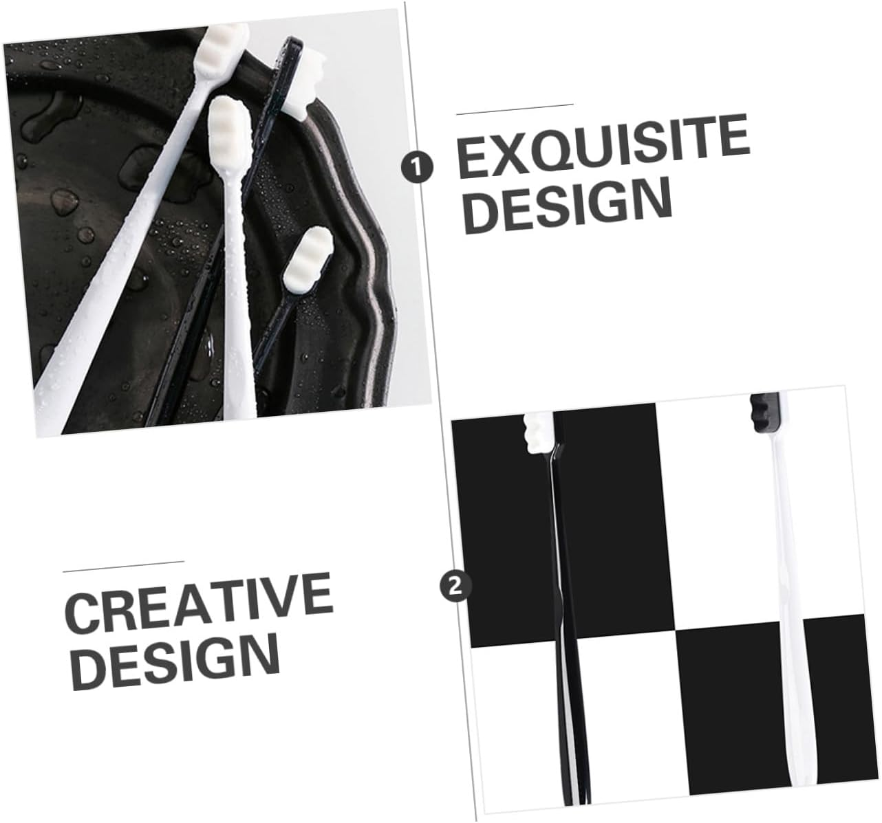 HONITANO Micro Nano Toothbrush Ultra-Fine Bristles 6Pcs Set Soft Bristle Toothbrushes for Pregnant Women and Postpartum Oral Care image number 1