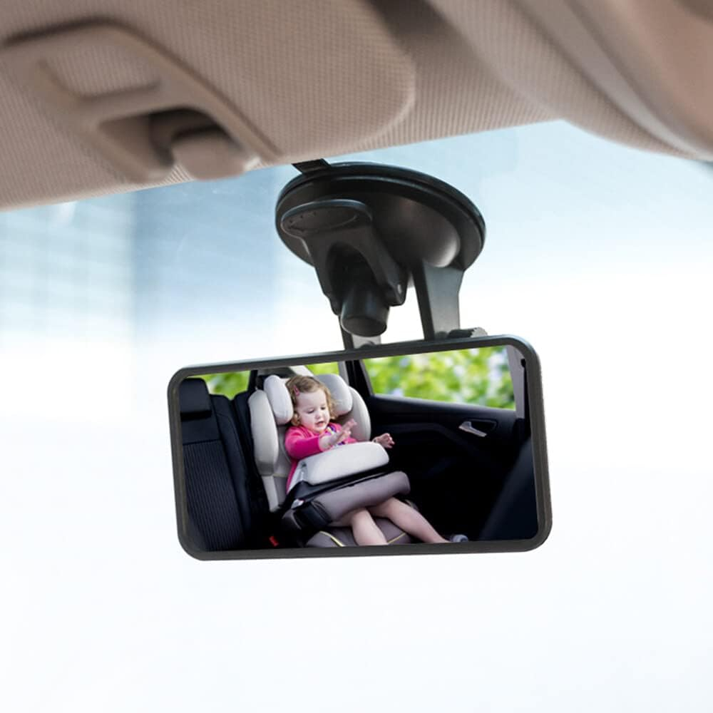 Xinyee Baby Car Mirror Rear View Mirror Wide View Suction Cup Mirror image number 4