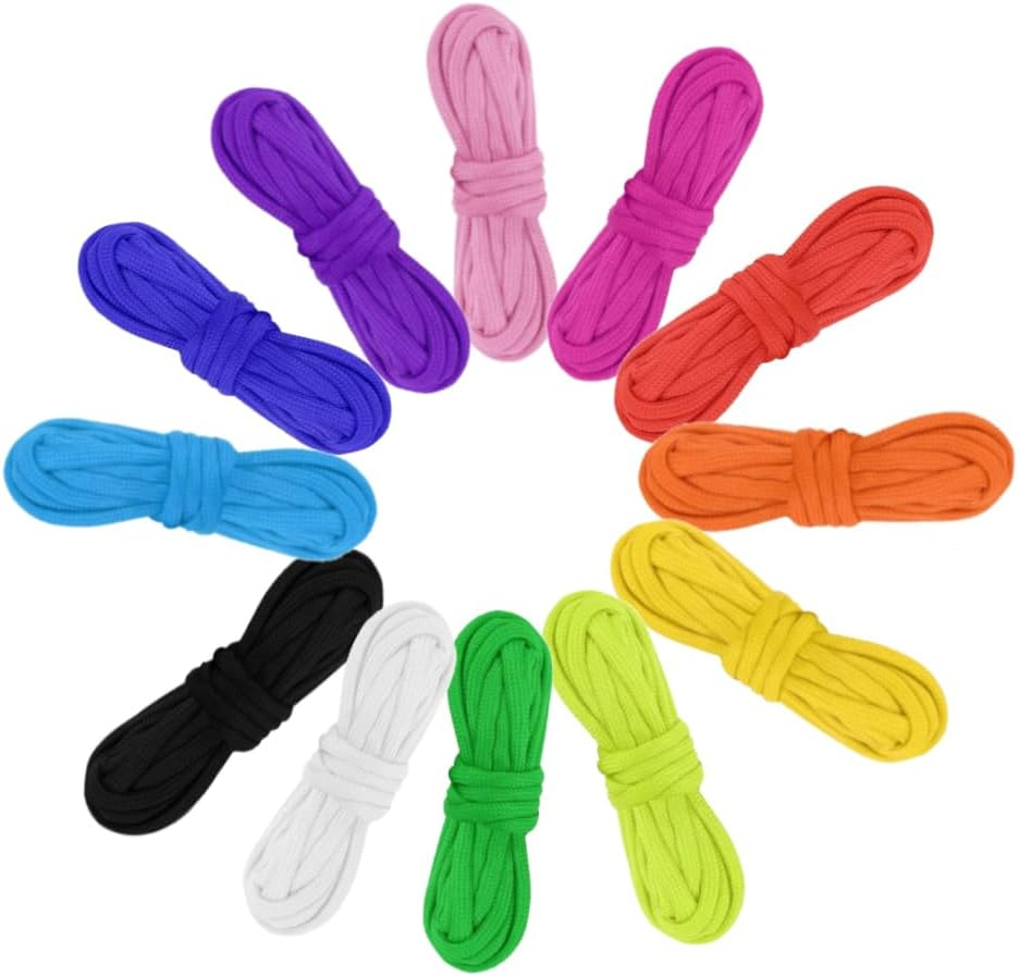 12 Pack 550-10 Feetcolourful Nylon Multifunction Paracord Rope(12 Colors) image number 4