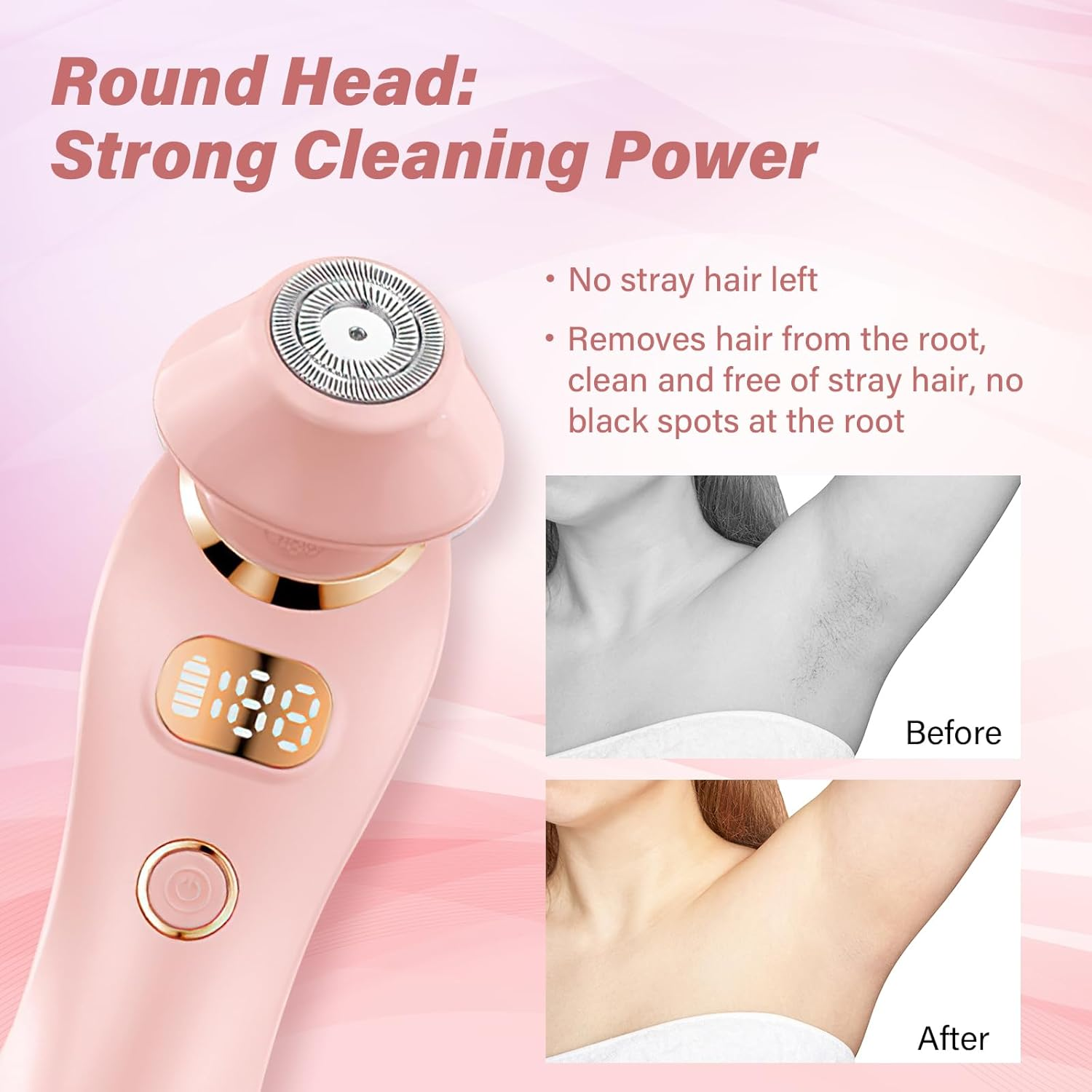 Body Hair Trimmer Kit Silk Glide Epilator Razor Painless Hair Removal at Home 2 in 1 Electric Shaver Razors for Women, for Sensitive Skin, Wet & Dry Cordless USB Charge image number 1