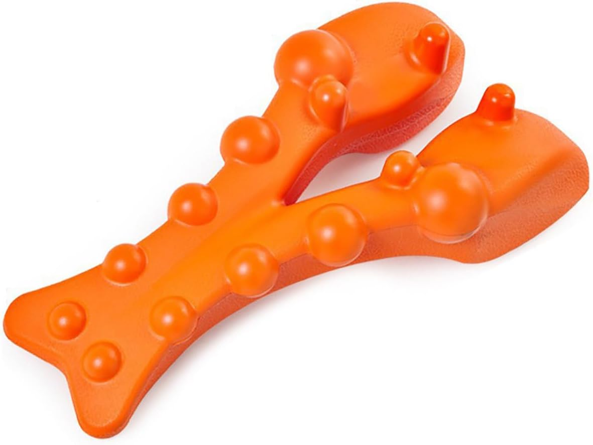 AIMALL Ergonomic Back Stretcher and Neck Pillow - Cervical Relief and Muscle Relaxation, Acupressure Support for Improved Sleep, 5.7"X13" Dimensions, Orange image number 4