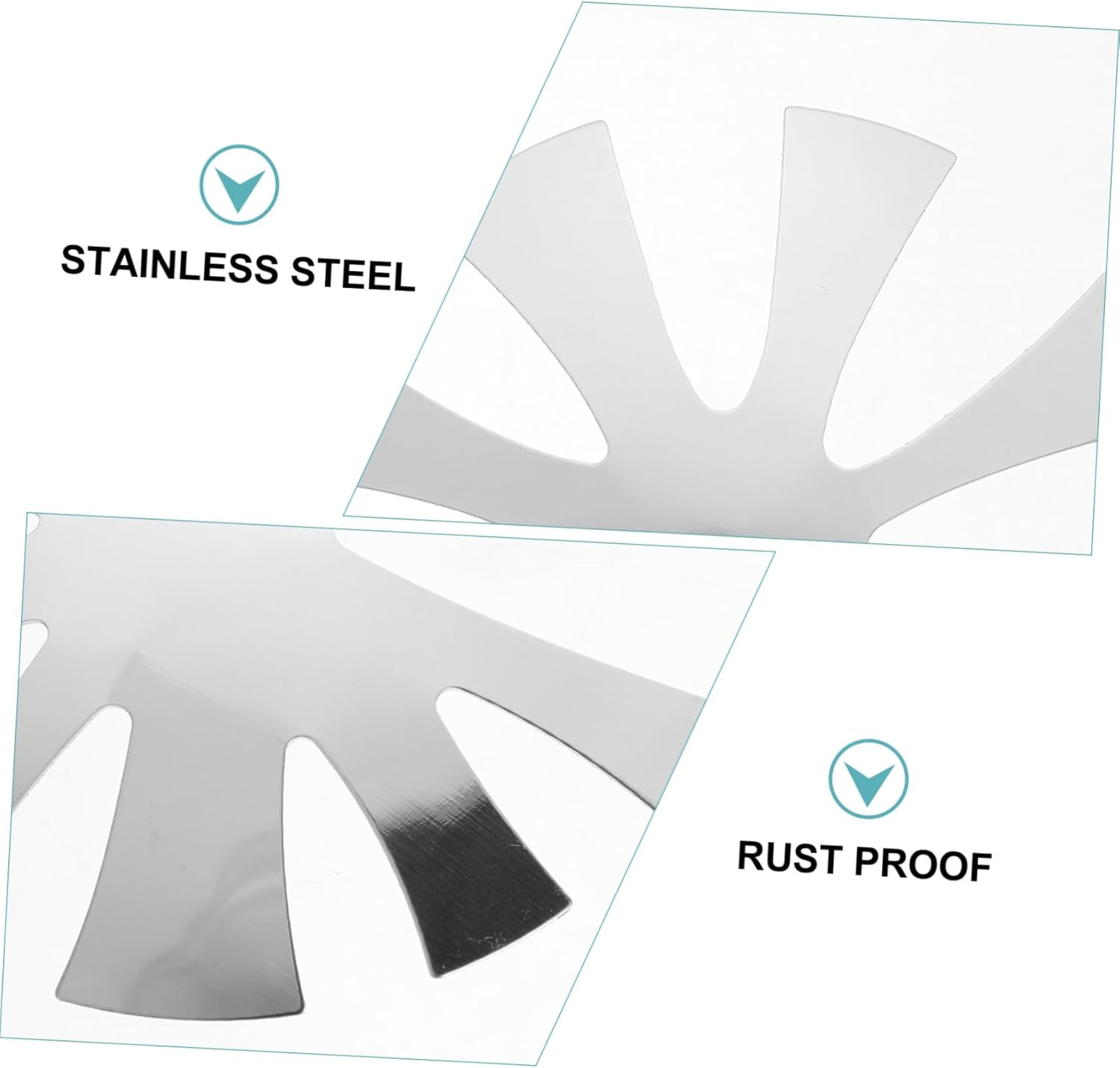 MERRYHAPY 3Pcs Stainless Nail Cutter French Manicure Steel Plate Manicure Professional Nail Trimmer Module image number 3