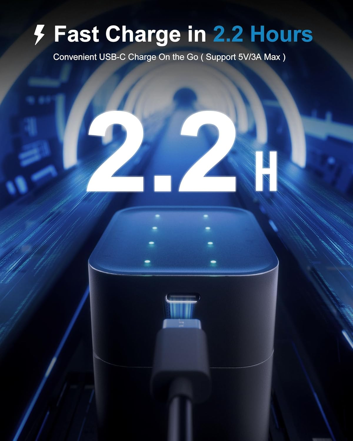 Dracutum AAA Rechargeable Batteries Lithium 8 Pack with Fast Charger - 1300Mwh High Capacity 1.5V Constant Output Rechargeable AAA Batteries, 2000 Cycles Long-Lasting Li-Ion Triple a Batteries