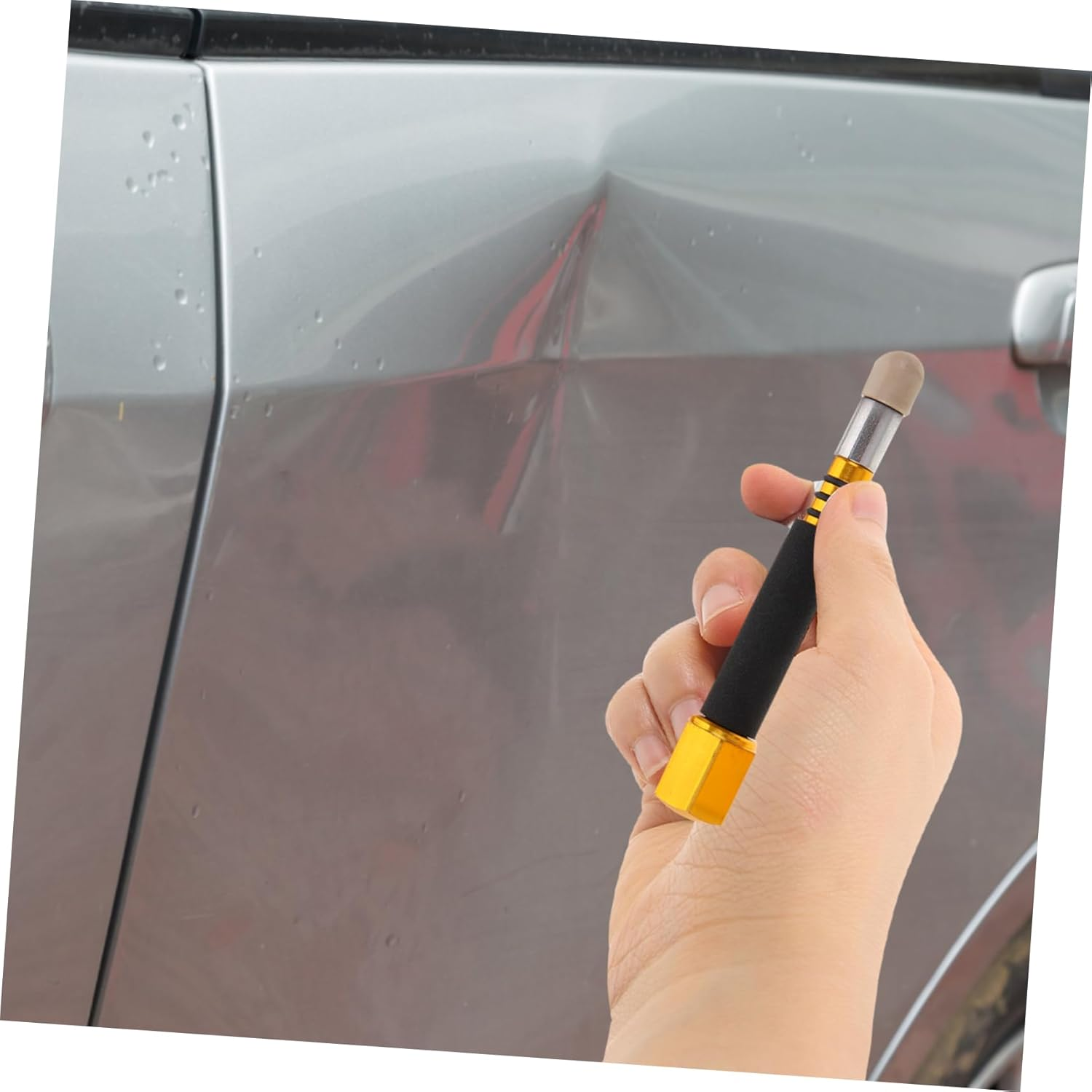 BELLIFFY 4Pcs Tap down Pen Dent Tool Kit for Automotive Paintless Dent Repair Professional Body Repair Equipment Set Diy Use