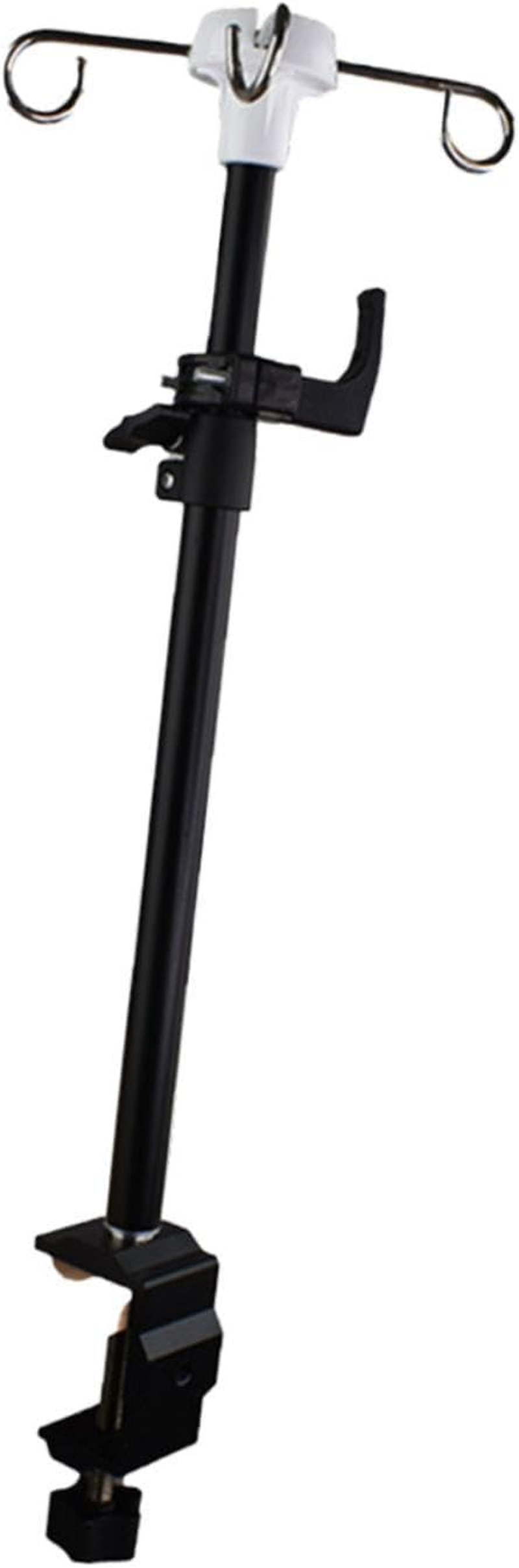 Perfk IV Pole Table Clamp Feeding Tube Holder Infusions Household Drip Bag Stand image number 1