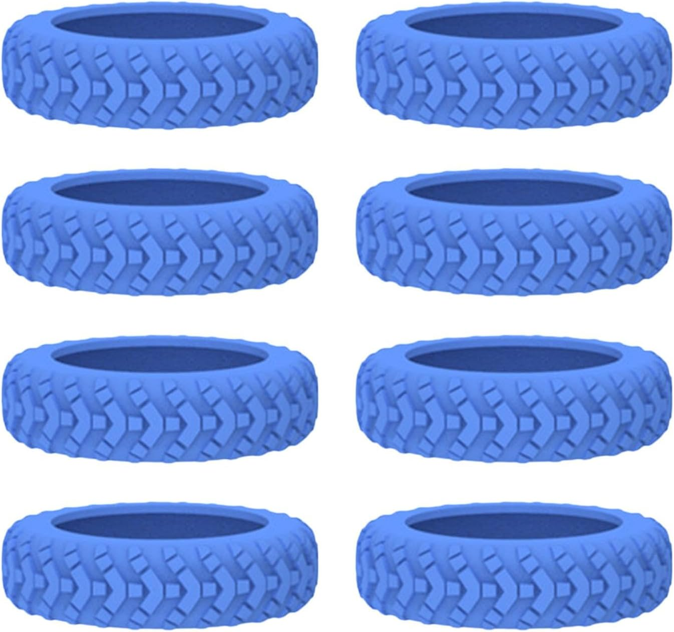 8 Pack Suitcase Wheel Silicone Protector Cover, Luggage Wheel Silent Cover, Silicone Travel Bag Wheel Cover, Luggage Wheel Silent Protection Cover for Suitcases, Chairs, Children'S Beds