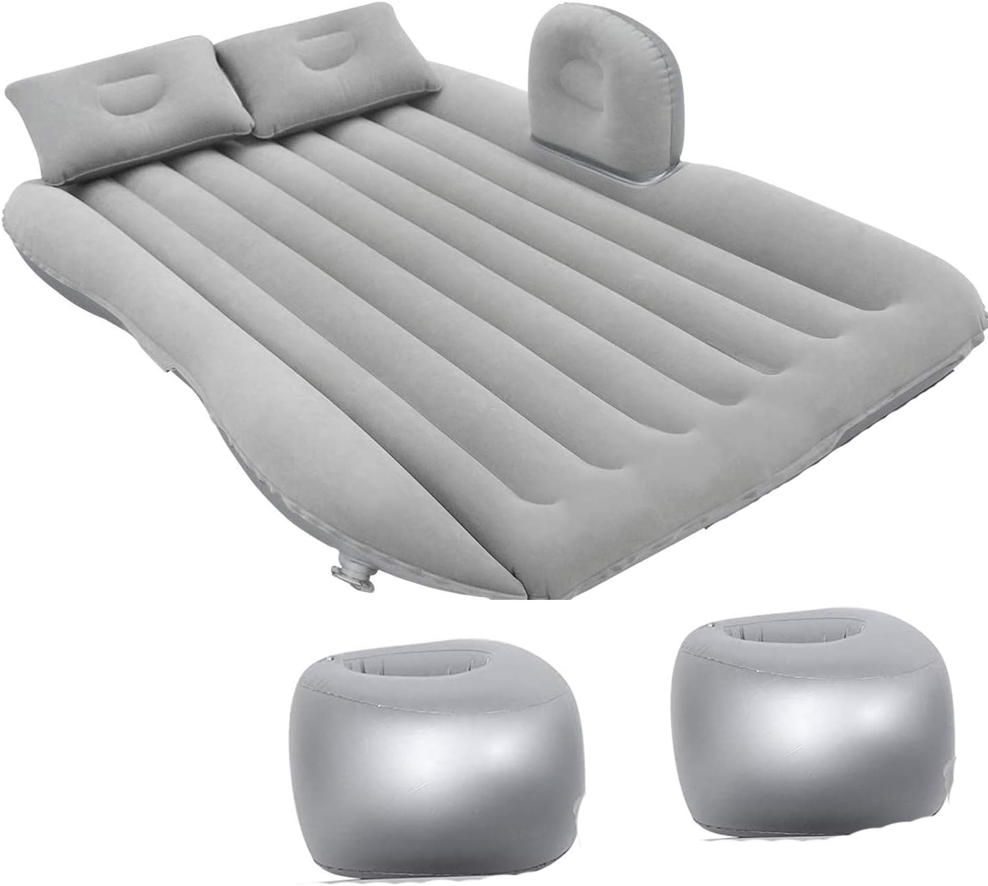 EZONEDEAL Car Mattress SUV for Back Seat & Half Trunk, Thickened Inflatable Mattress Camping Mattress Car Bed Camping Bed with with 2 Air Mattress Pillow and Pump, Double-Side Design for SUV, Car image number 2