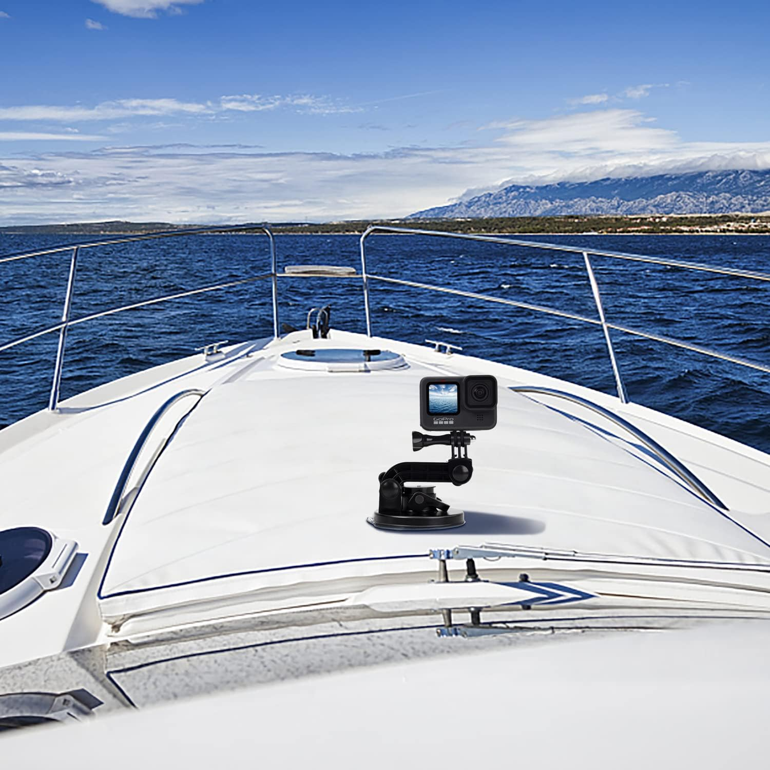 Suptig Suction Cup Mount Compatible for Gopro Hero 11 Hero 10 Hero 9 Hero 8 Hero 7 Hero 6 Hero 5 Hero 4 Hero 3+ Hero 3 Hero 2 Gopro Max Hero+ Hero Session and Other Action Cameras (Black) image number 5