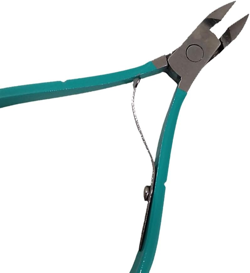 Stainless Steel Cuticle Nippers Professional Nail Clippers Cuticle Scissors Dead Skin Remover Blue - Black With Handle image number 4