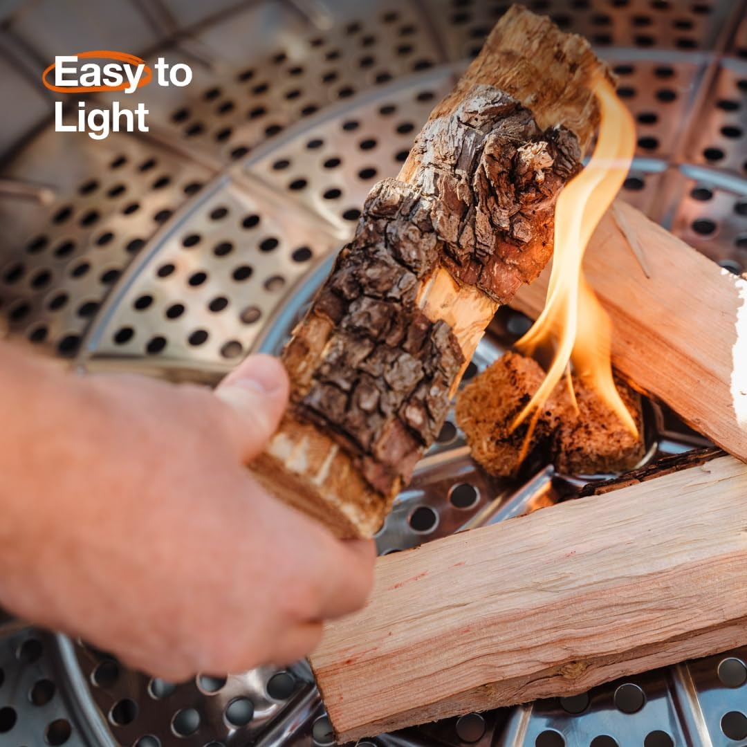 Solo Stove Yukon 2.0 with Stand, Smokeless Fire Pit | Portable Wood Burning Fireplace with Removable Ash Pan, Large Outdoor Firepit, Stainless Steel, H: 50 Cm X Dia: 68.5 Cm, 19.9 Kg image number 5