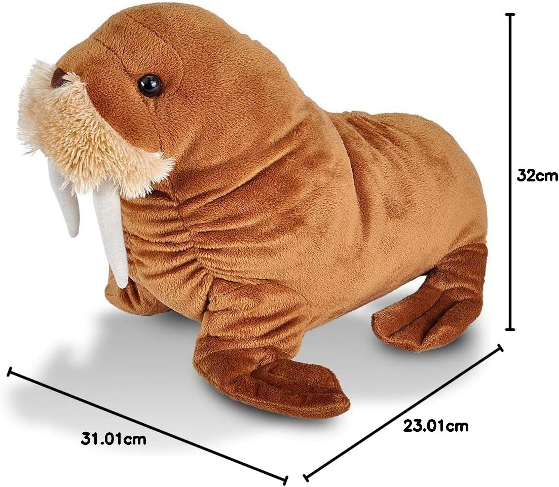 Wild Republic Walrus Plush, Stuffed Animal, Plush Toy, Gifts for Kids, Cuddlekins 12 Inches image number 1
