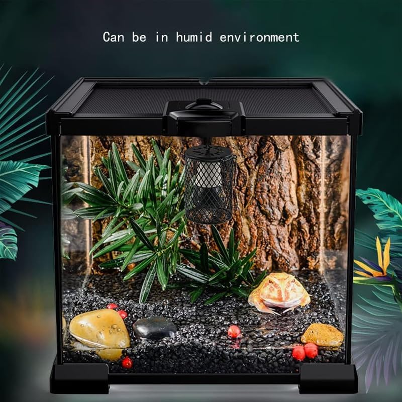 Efficient Reptile Heating Solution: Ceramic Heat Lamp & Guard Cage Set with In-Built Switch, Tailored for Pet Brooders & Various Reptile Habitats, Ensuring Safe & Far Infrared Heating image number 5