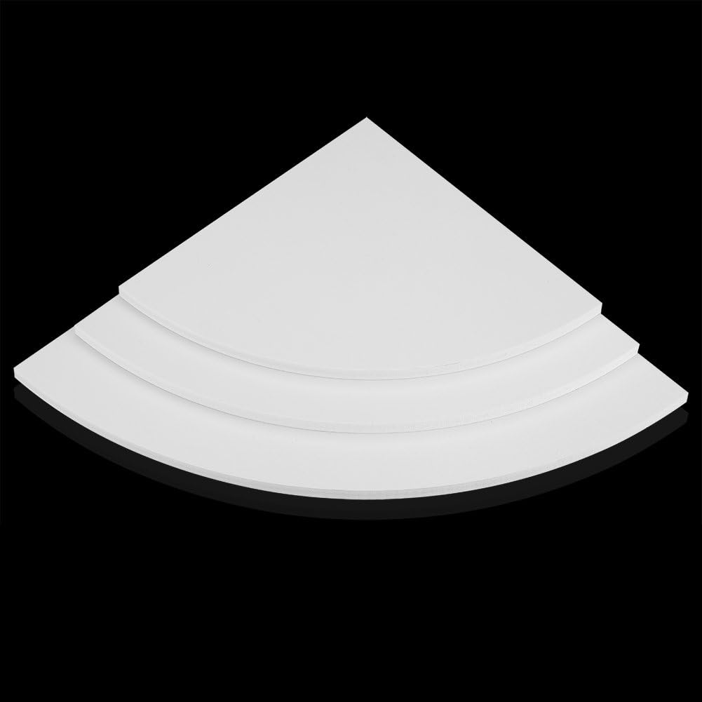 Home Wall Shelf, Corner Wall Shelf, PVC Corner Shelf, for Office Living Room image number 3