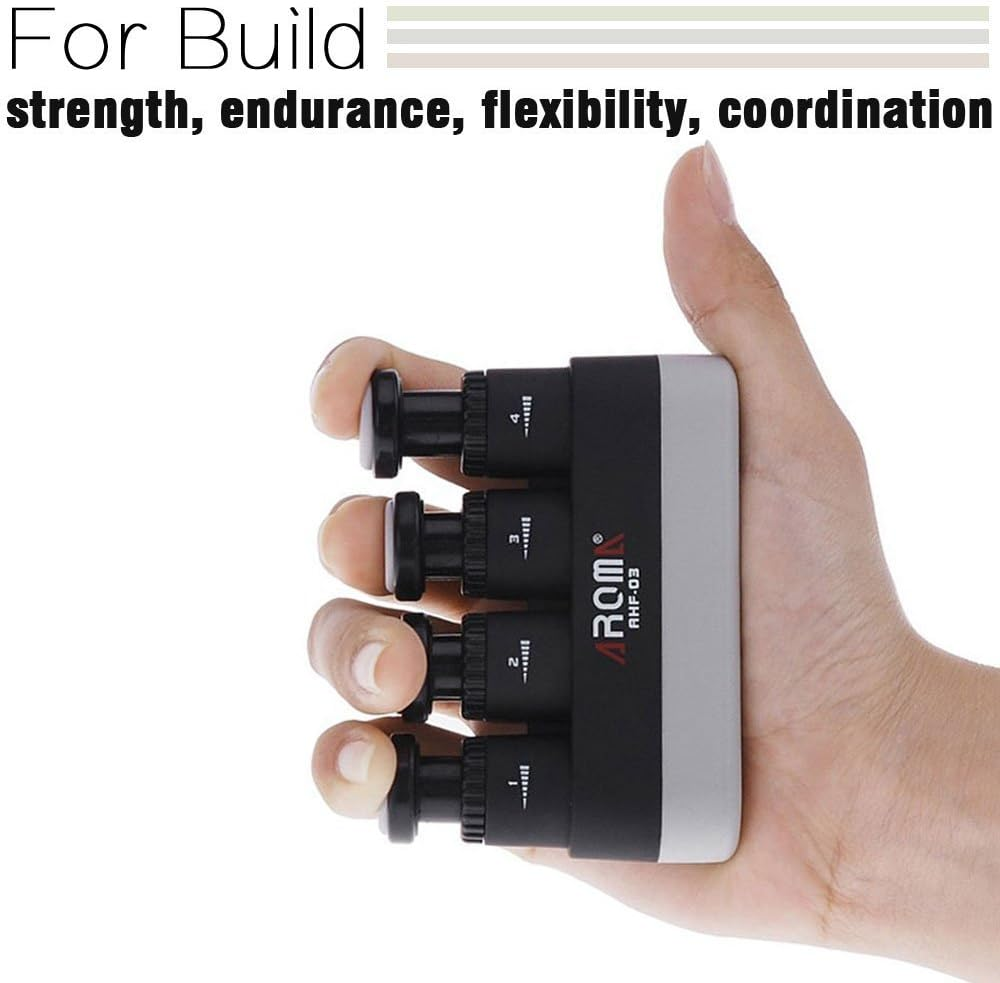 Finger Strengthener4 Tension Adjustable Hand Grip Exerciser Ergonomic Silicone Trainer for Guitarpianotrigger Finger Training Arthritis Therapy and Grip Rock Climbing (AHF-03) image number 6