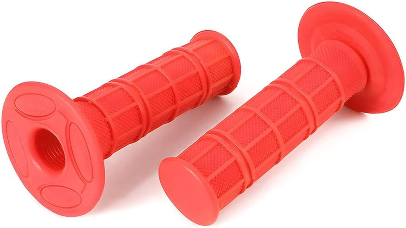 1" 25Mm Motorcycle Hand Grips, 2Pack Non Slip Rubber Handlebar, 1 Inch Diameter Comfortable Hand Bar Thruster Grips, Universal for Motorcycle, Offroad, Honda, Kawasaki, Suzuki