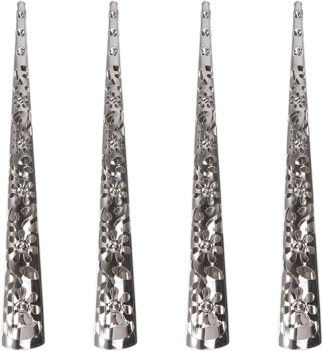 AUTSUPPL Pack of 4 Fashionable Alligator Hair Clips - Duckbill Hair Clip Made of Metal Silver Beak Hair Clip Large Crocodile Hair Clips Exclusive Hair Accessories for Women And image number 2