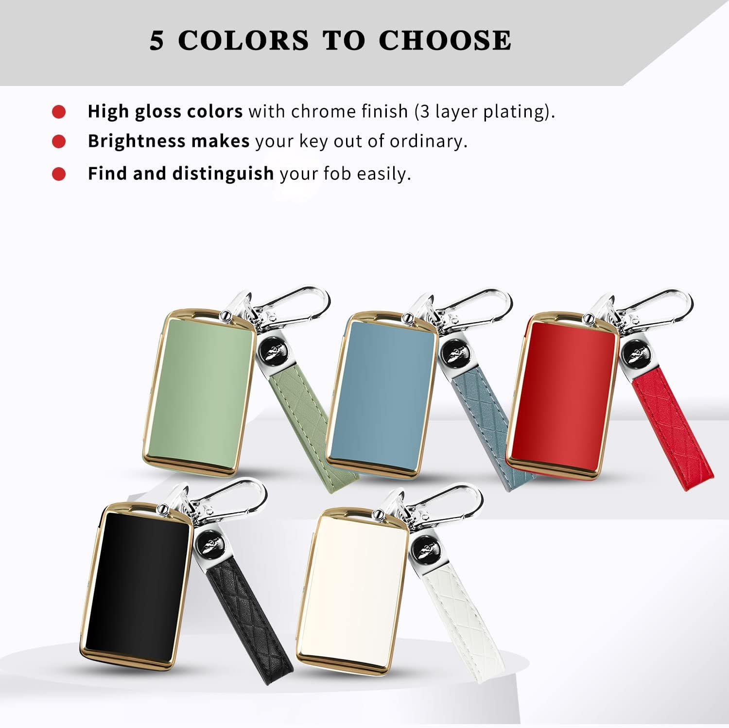 QBUC for Mazda Key Fob Cover Case with Keychain for 2019-2023 Mazda 3 6, Mazda 3 Hatchback, 2020-2023 Mazda CX-5, CX-9, CX-30 - Blue image number 7