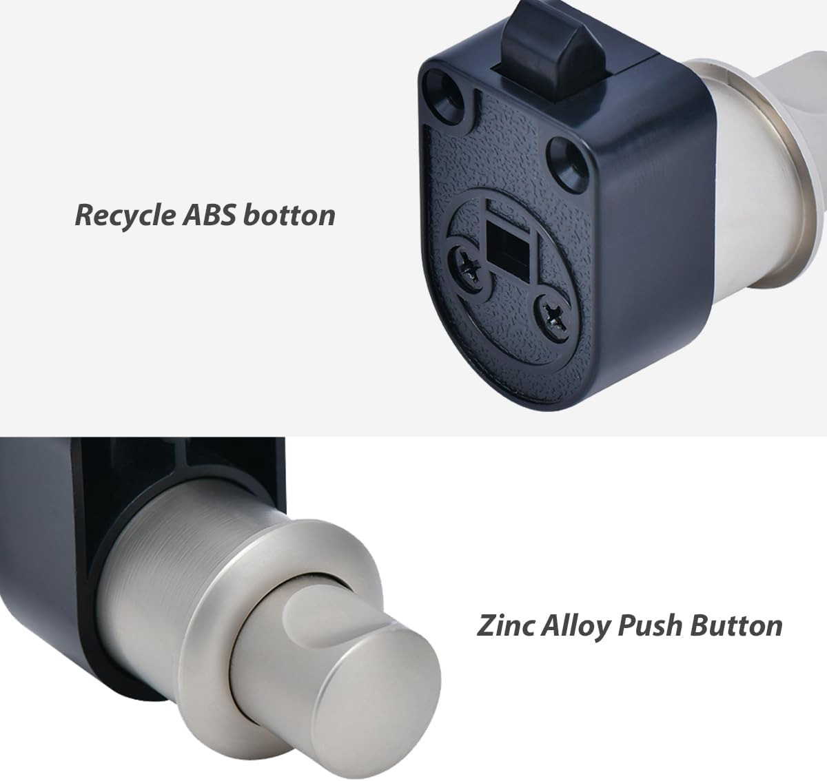 Dream Lighting 2PCS RV Locks Zinc Alloy Push Button Latch Knob Caravan Camper Trailer Motor Home Boat Vehicle Cabinet Drawer Cupboard Door image number 2