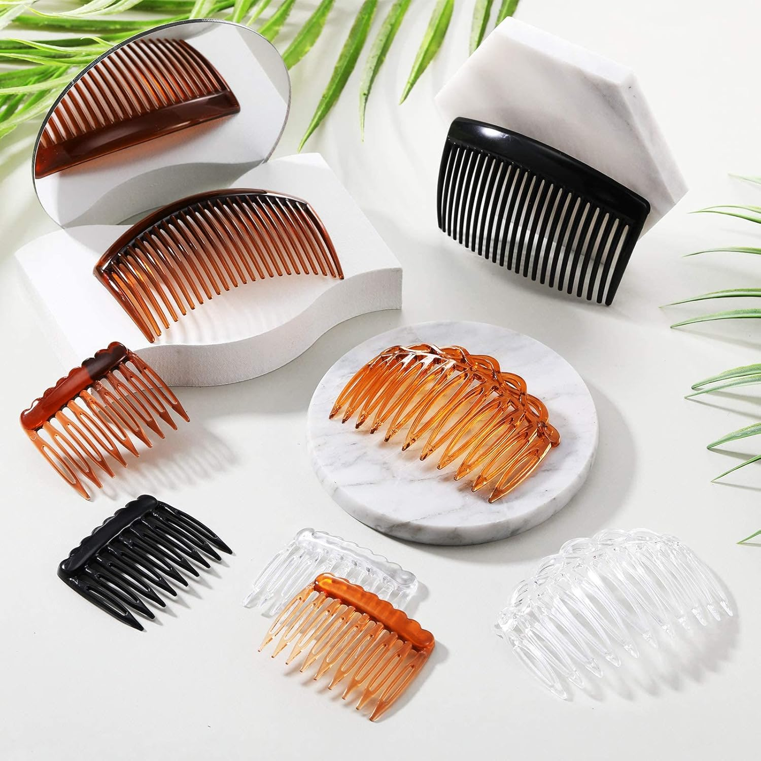 (9 Teeth Side, 11 Teeth Side, 23 Teeth Side) - 24 Pieces French Hair Side Combs Set Plastic Twist Comb Hair Clip Combs Accessories for Girls Women (9 Teeth Side, 11 Teeth Side, 23 Teeth Side)