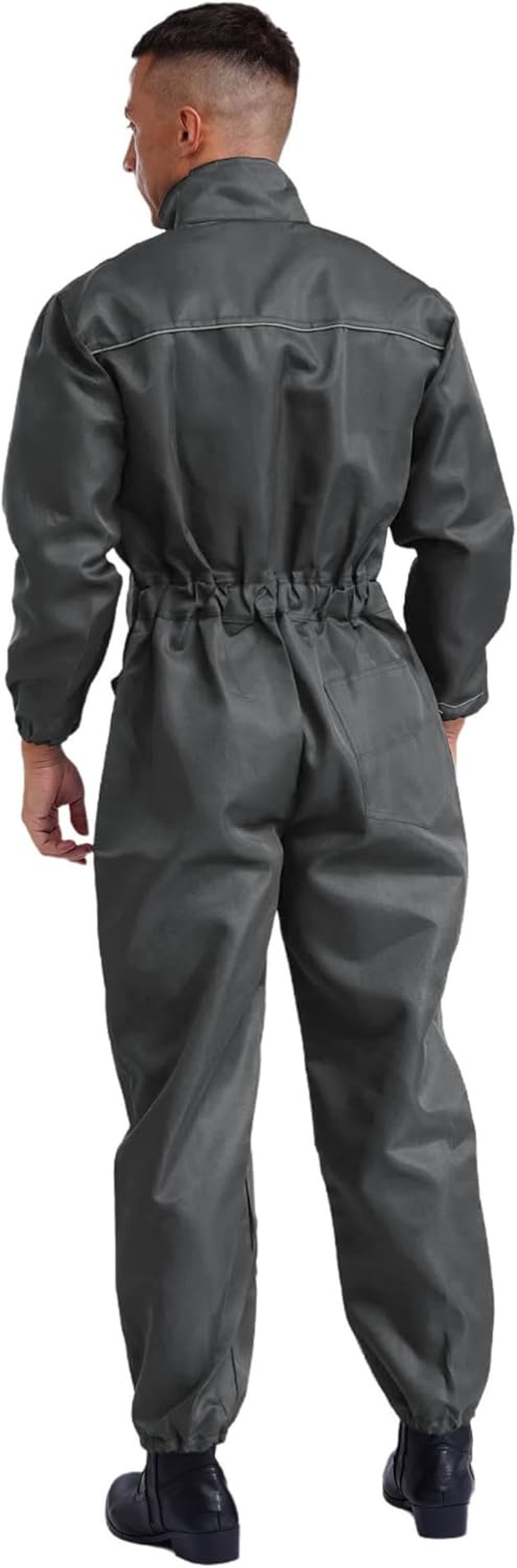Aislor Mens Work Overalls Long Sleeve Full Body Dustproof Work Mechanics Jumpsuit Coveralls One Piece Workwear image number 5