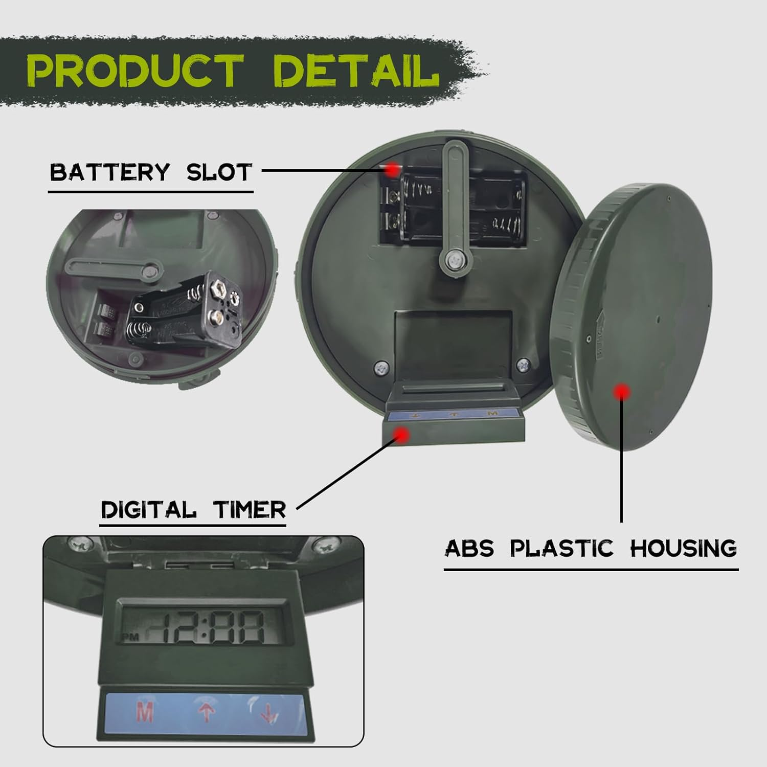 Highwild Deer Feeder Kit - Digital Timer - Metal Spin Plate - Easy Setup - All-In-One