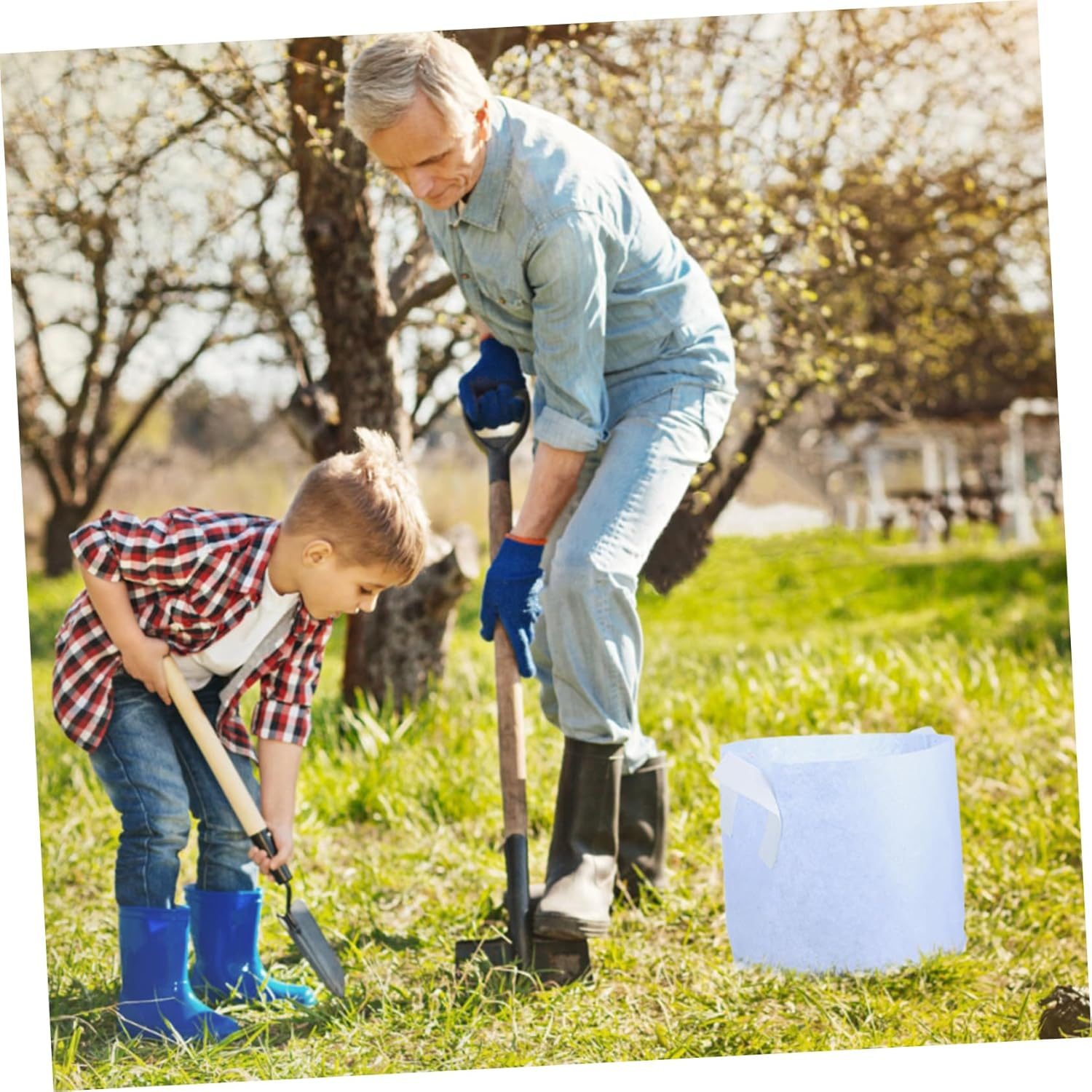 DECOMELODY 10Pcs Non-Woven Fabric Plant Growing Bags for Potatoes Tomatoes and Flowers Breathable Cultivation Pouch for Healthy Root Development and Maximized Gardening Space image number 5