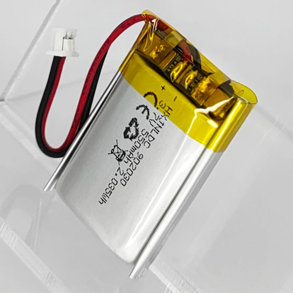 DC 3.7V 550Ma 902030 Rechargeable Lithium Polymer Battery for DIY 3.7-5V Electronic Product, Mobile Energy Storage Power Supply LED Light image number 1