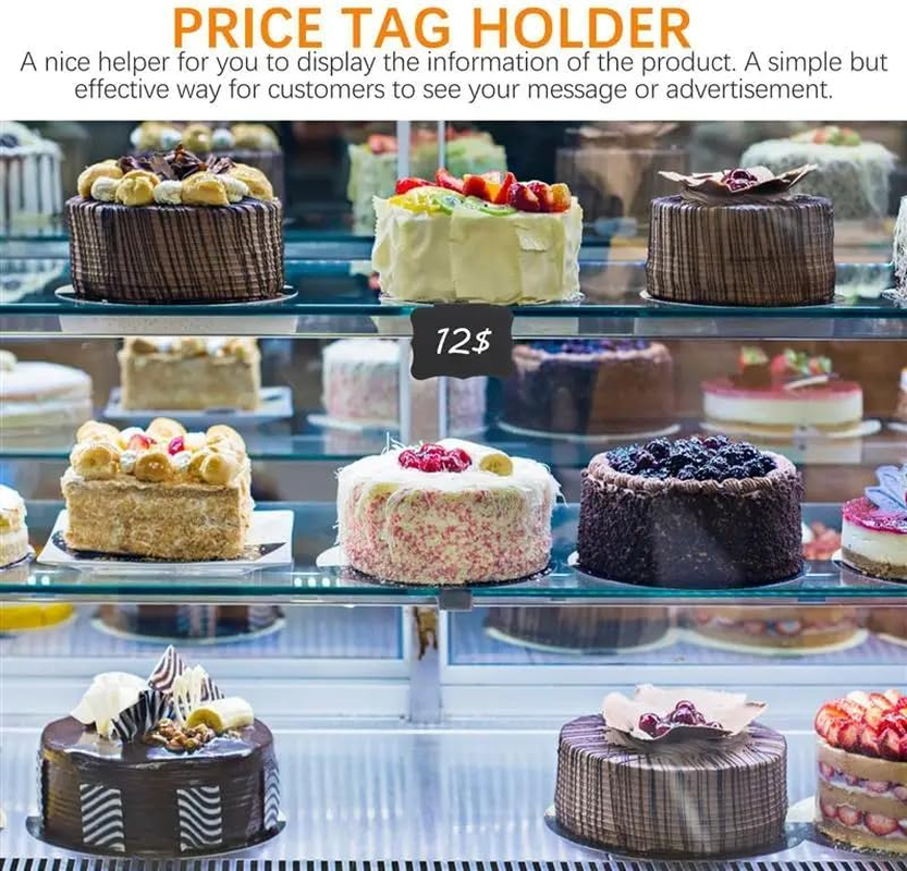 Dorischen 16 Pack Basket Labels Clip 2 White Pen,Removable Clip Label Holder, Reusable Tag Stickers for Pantry Organization and Storage Baskets Bin Labels