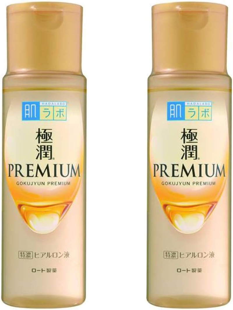 Rohto Hadalabo Gokujyun Premium Hyaluronic Acid Lotion 5.7Floz/170Ml 2 Bottle Set image number 2