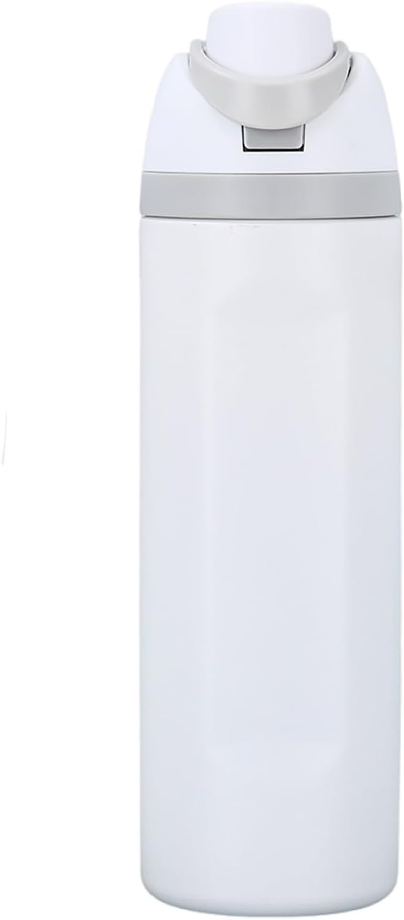 Insulated Stainless Steel Water Bottle with Straw for Sports, Travel, and School Bpa-Free Sports Water Bottle (White, 32Oz)