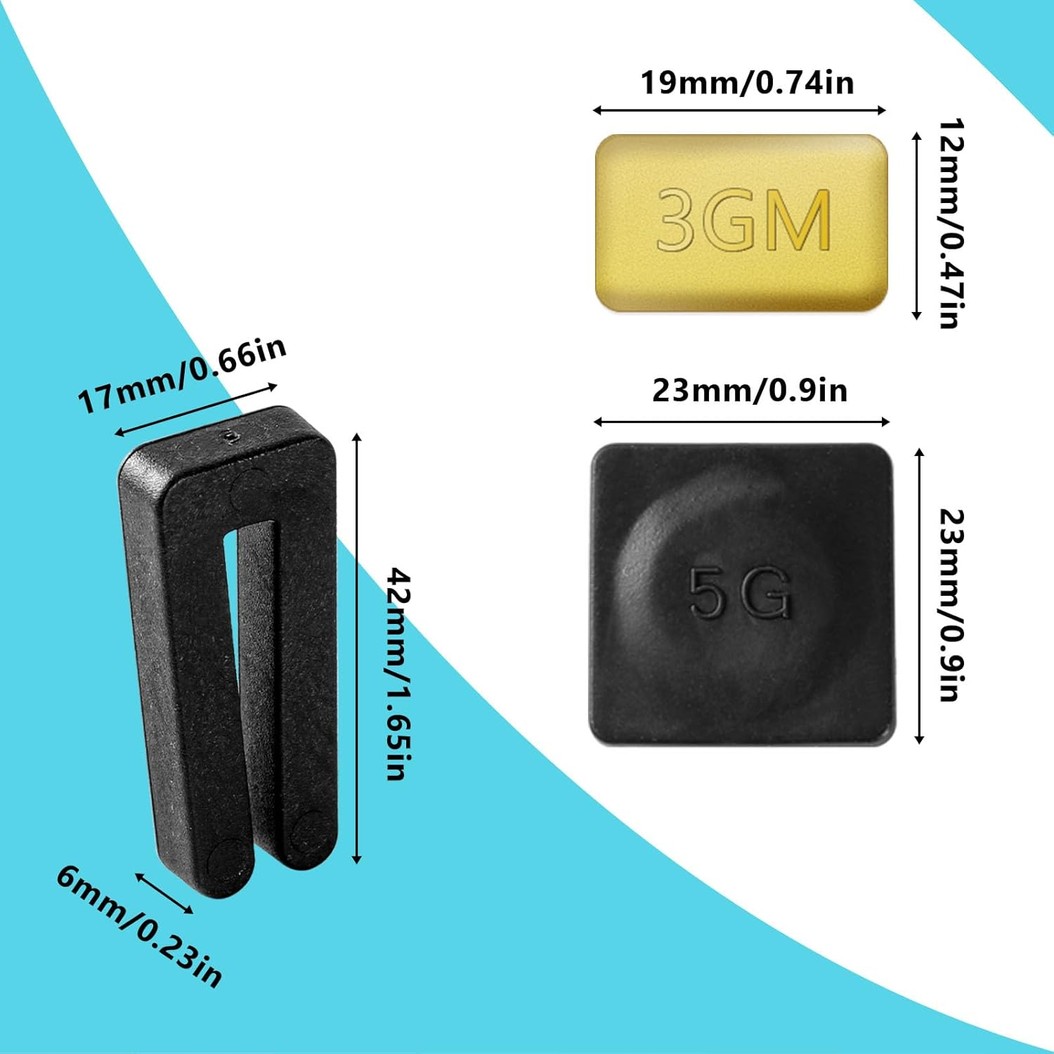 29 PCS Ceiling Fan Blade Balancing Kit, 8 Sets High Calibration Fan Blade Balance Kit Including 8 Pcs Resilient Fan Balance Clips and 21 Pcs Metal Self-Adhesive (Gold) image number 6