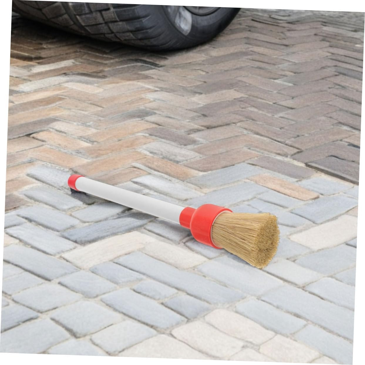 Holibanna 2Pcs Tire Shine Brush with Handle for Gentle Car Wash and Tire Detailing for Wheels and Automotive Surfaces image number 6