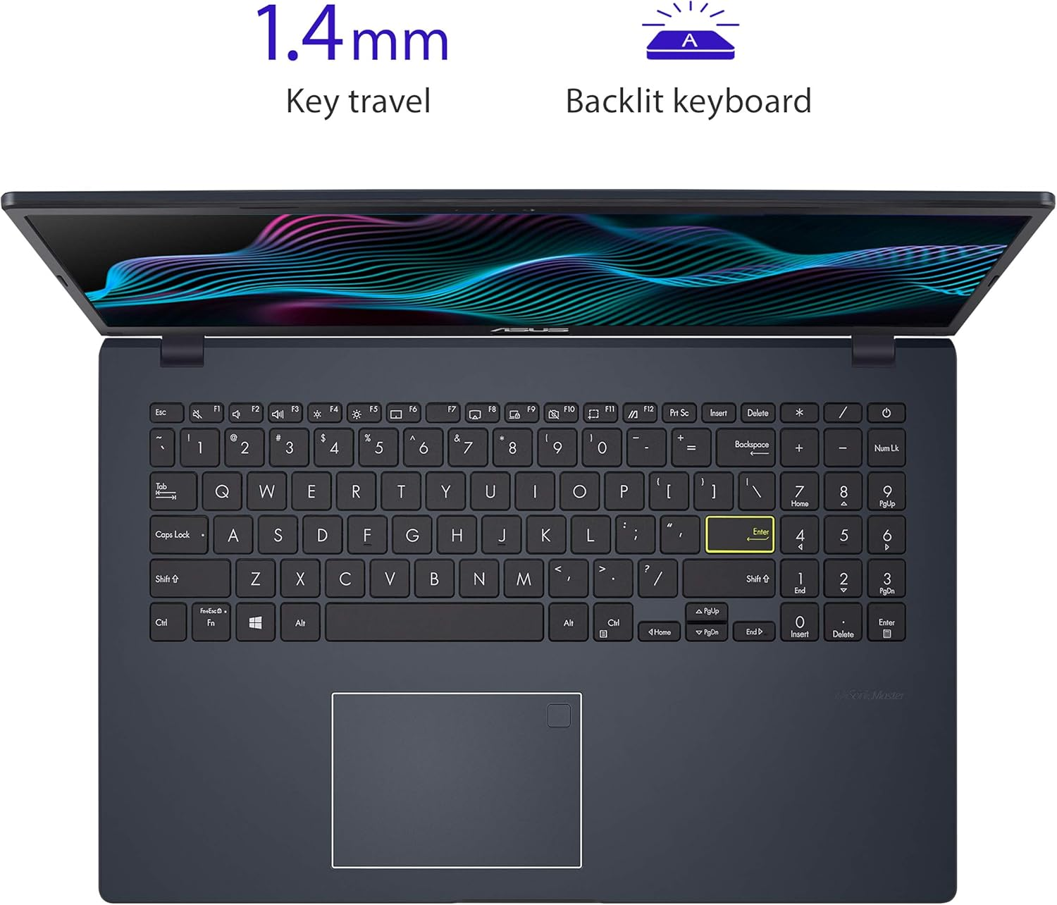 ASUS Laptop L510 Ultra Thin Laptop, 15.6&rdquo; FHD Display, Intel Celeron N4020 Processor, 4GB RAM, 128GB Storage, Windows 10 Home in S Mode, 1 Year Microsoft 365, Star Black, L510MA-DS04