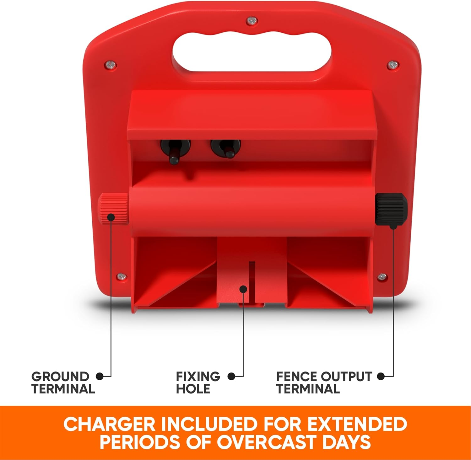 Solar Powered Fence Charger Energizer Panel, Electric Fence for Livestock Electric Power & Battery Shock Storage for 3 Km of Portable Fencing to Protect Livestock, Horses, Cattle, Sheep, Goats, Pet image number 6