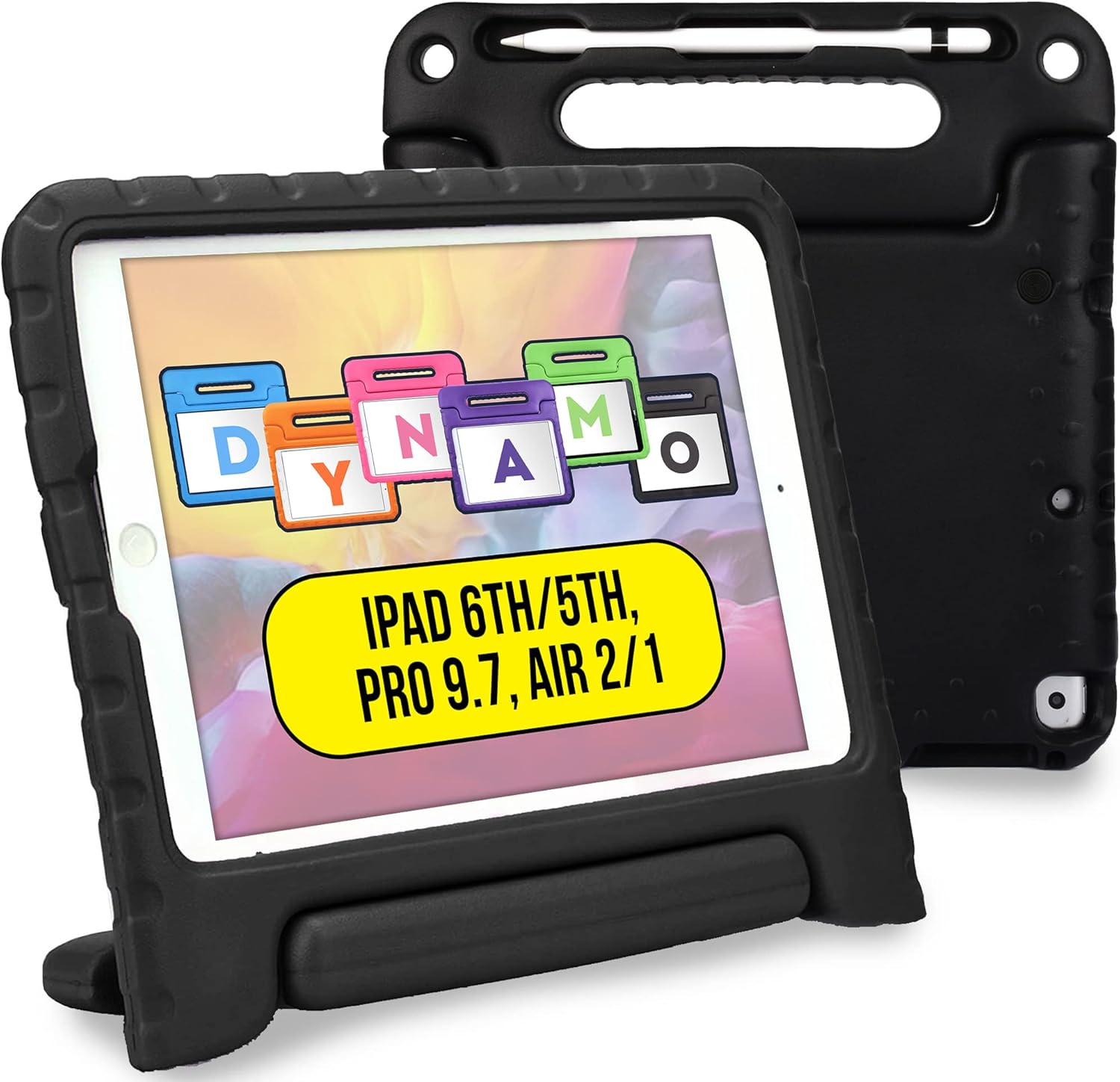 Official Cooper Dynamo Case for Ipad Air 1/ Ipad Air 2 Case for Kids, Ipad 6Th/ Ipad 5Th Generation Case for Kids, Ipad Pro 9.7 | Rugged Foam, Magic Handle, Stand, Pencil Holder, Eco-Mailer image number 4