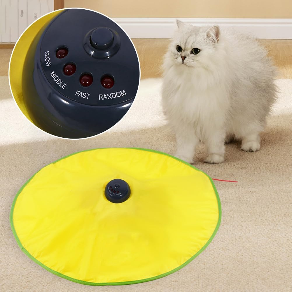 Undercover Electronic Cat Toy - Moving Wand with Concealed Mouse for Indoor Play & Training image number 6