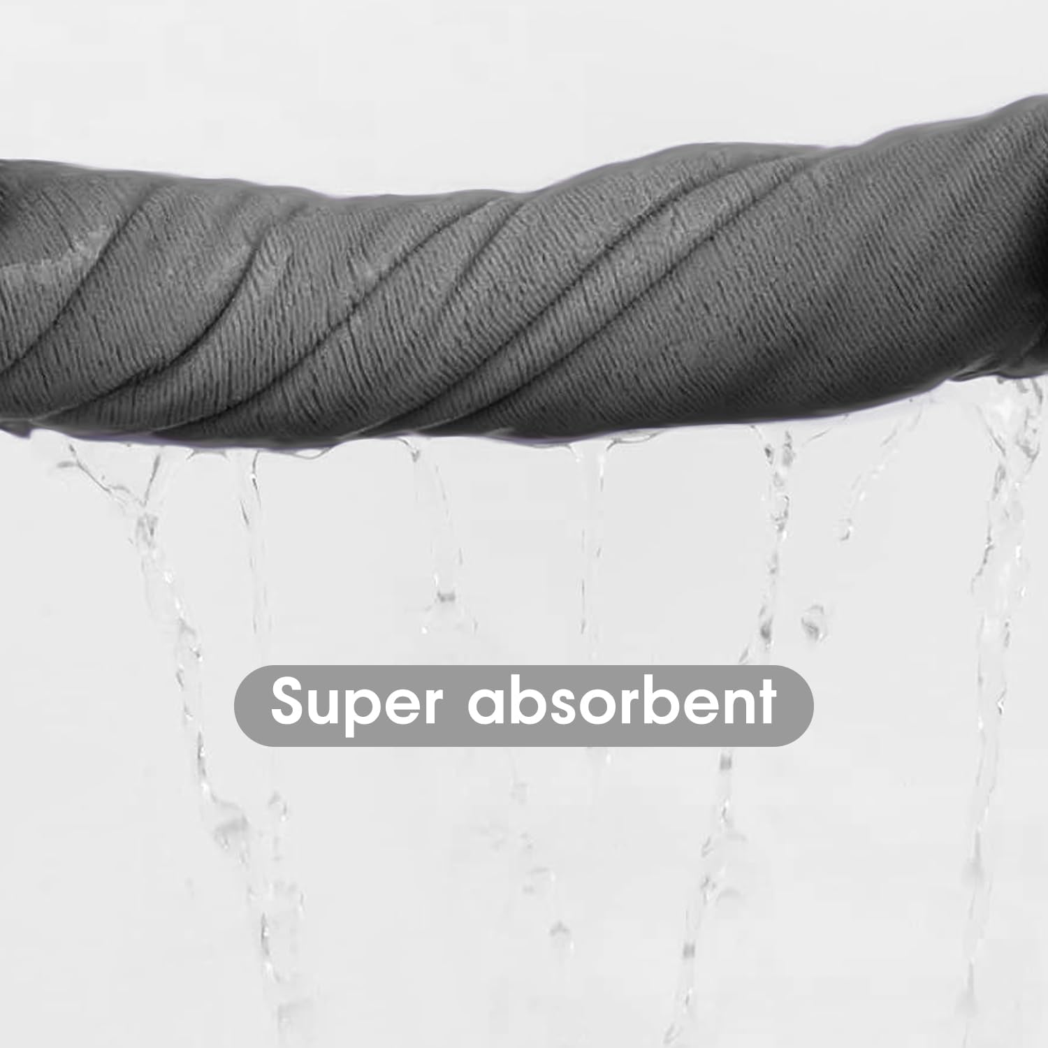 Jml Microfiber Bath Towels, Oversized Bath Towel 2 Pack(40" X 80"), Super Absortbent and Fast Drying, Soft Multipurpose Microfiber Bath Sheet for Beach, Sports, Fitness, Yoga, Grey image number 2