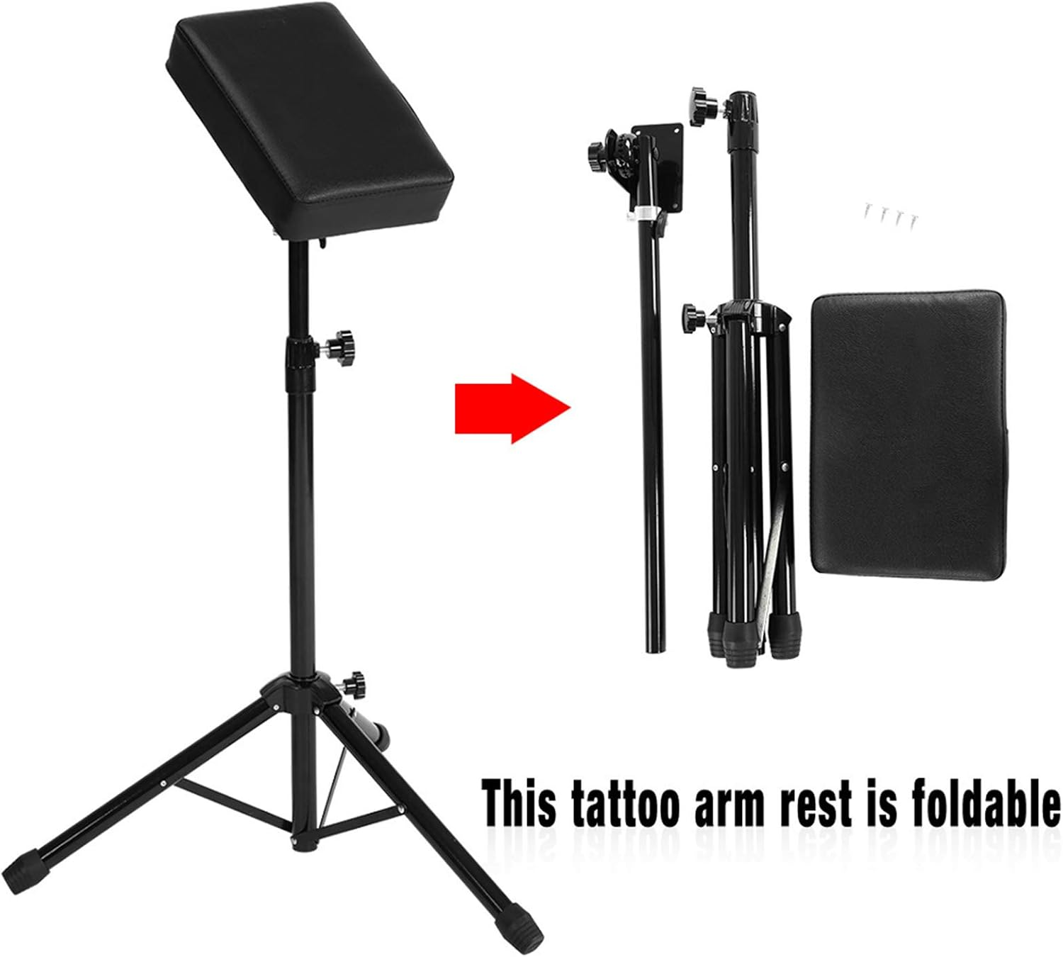 Professional Armrest Tripod Stand with Soft Sponge Pad, Portable Arm Leg Rest image number 4