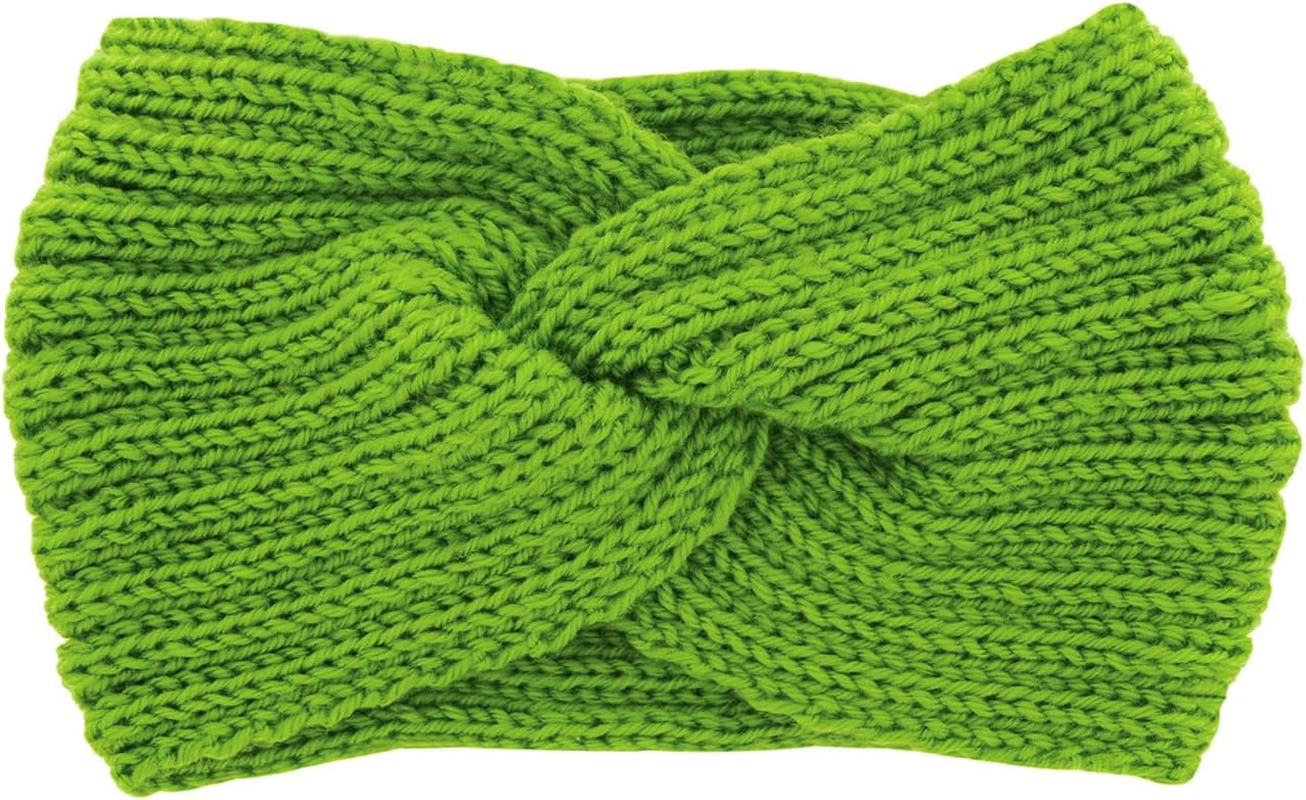 Axy Women'S Knitted Headband with Twist Knots, Winter Headband, Knitted Headband (Fuchsia)