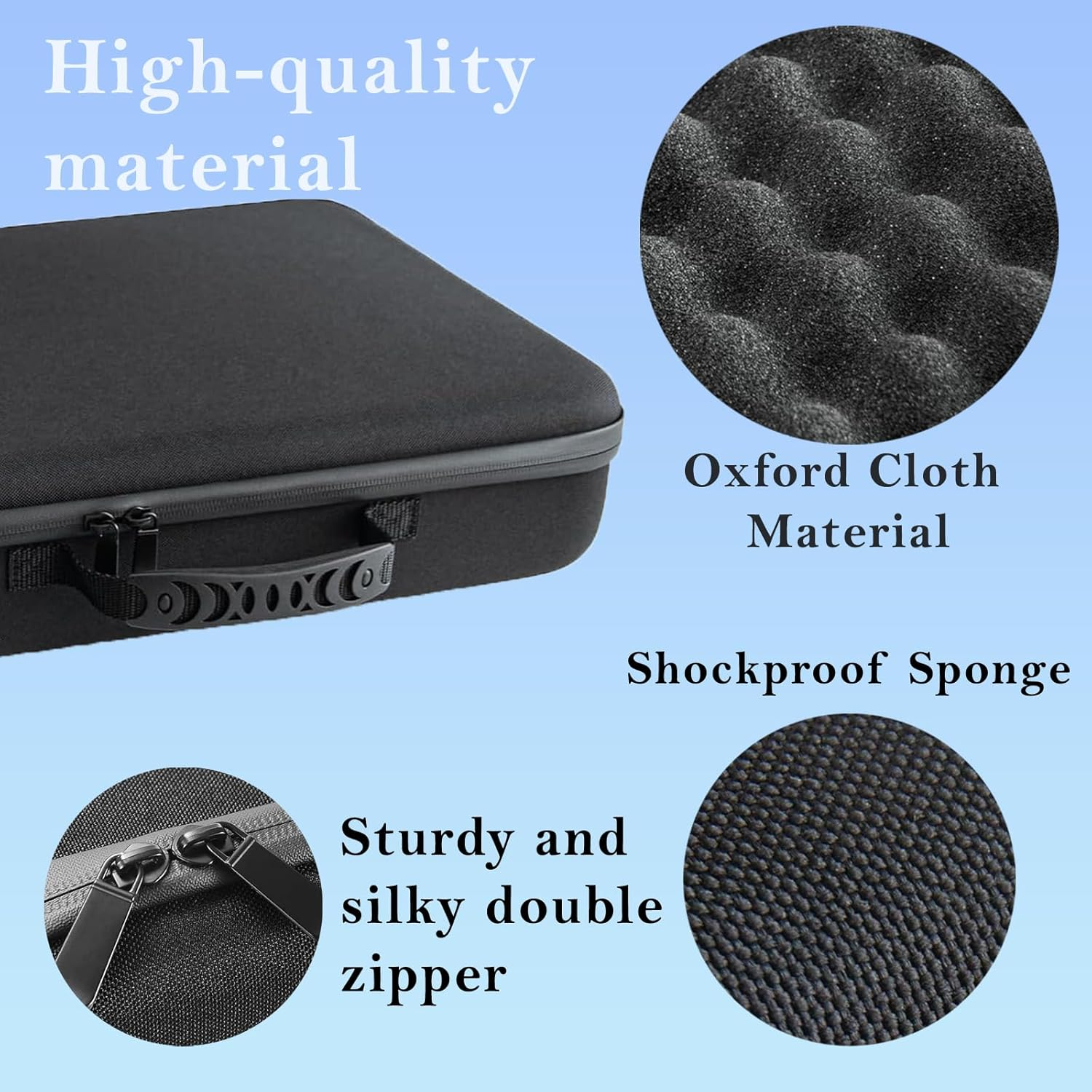 Portable Hard Shell Travel Case for Starlink Mini &ndash; Custom-Fit Protection for Kickstand, Pipe Adapter, Cables & Power Supply with Dual-Layer Shock-Absorbing Foam image number 3